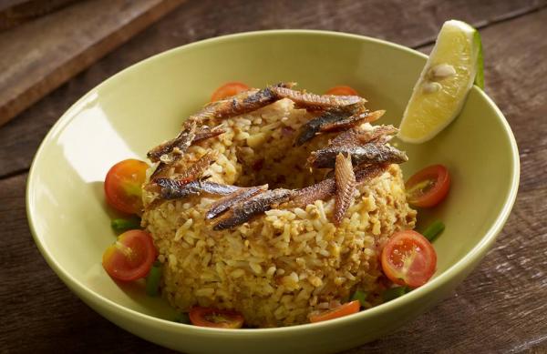 Crab Fat And Tuyo Flakes Fried Rice