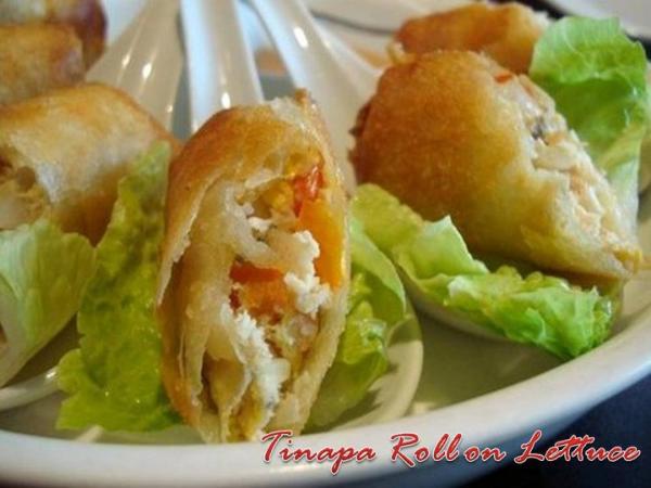 Tinapa Roll Wrapped In Lettuce