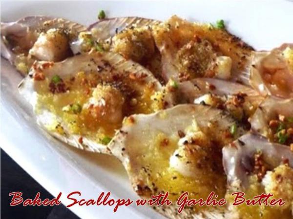 Baked Scallops With Garlic Butter