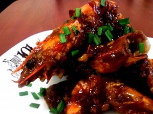 chili prawns